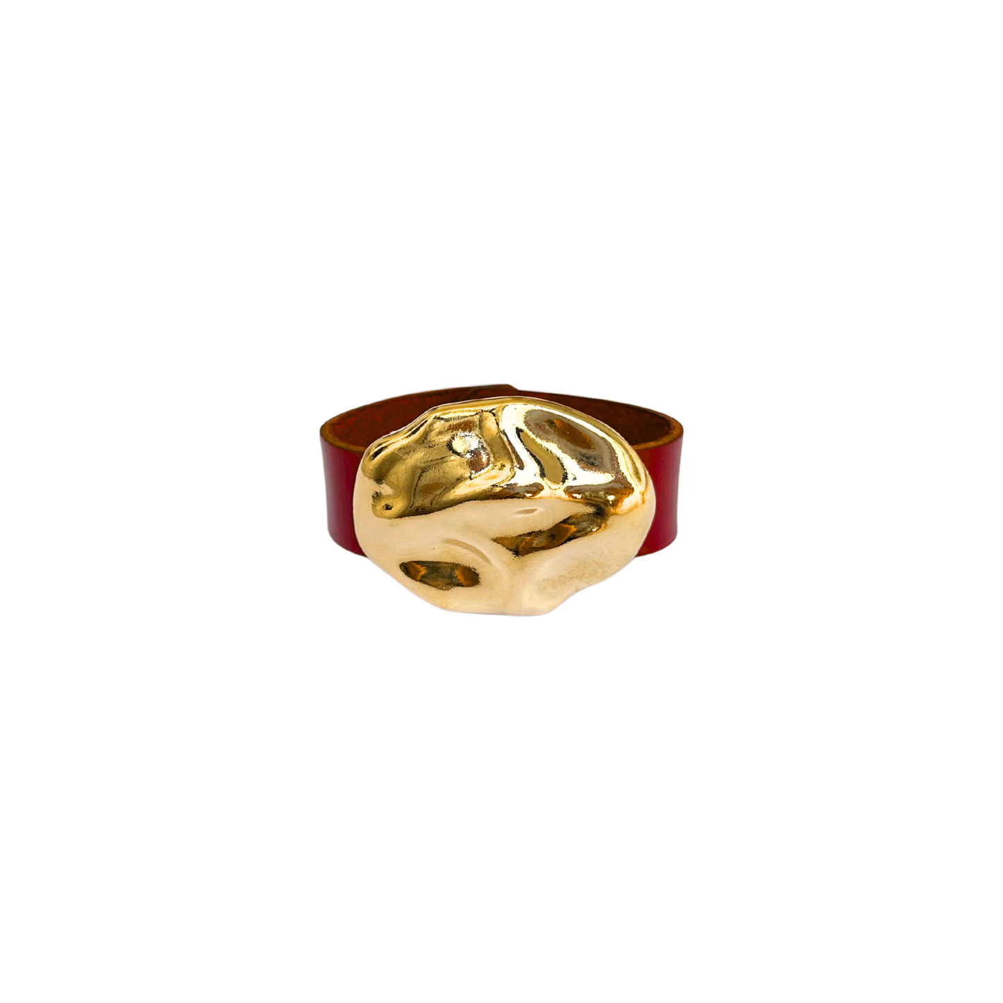 BRAZALETE GOLD BURGUNDY