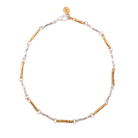 CADENA BONES ORO/PLATA