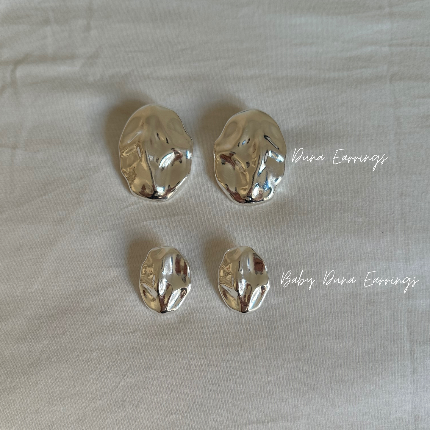 PENDIENTES BABY DUNA PLATA