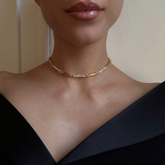 CADENA BONES ORO/PLATA