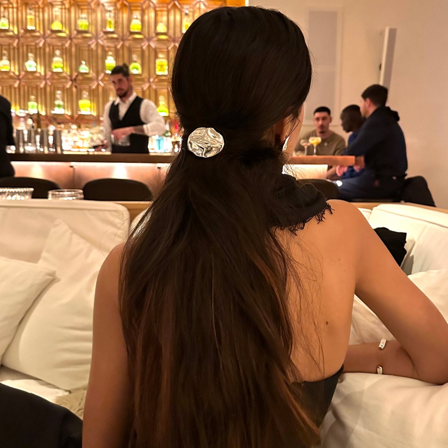 PINZA DE PELO DUNA PLATA