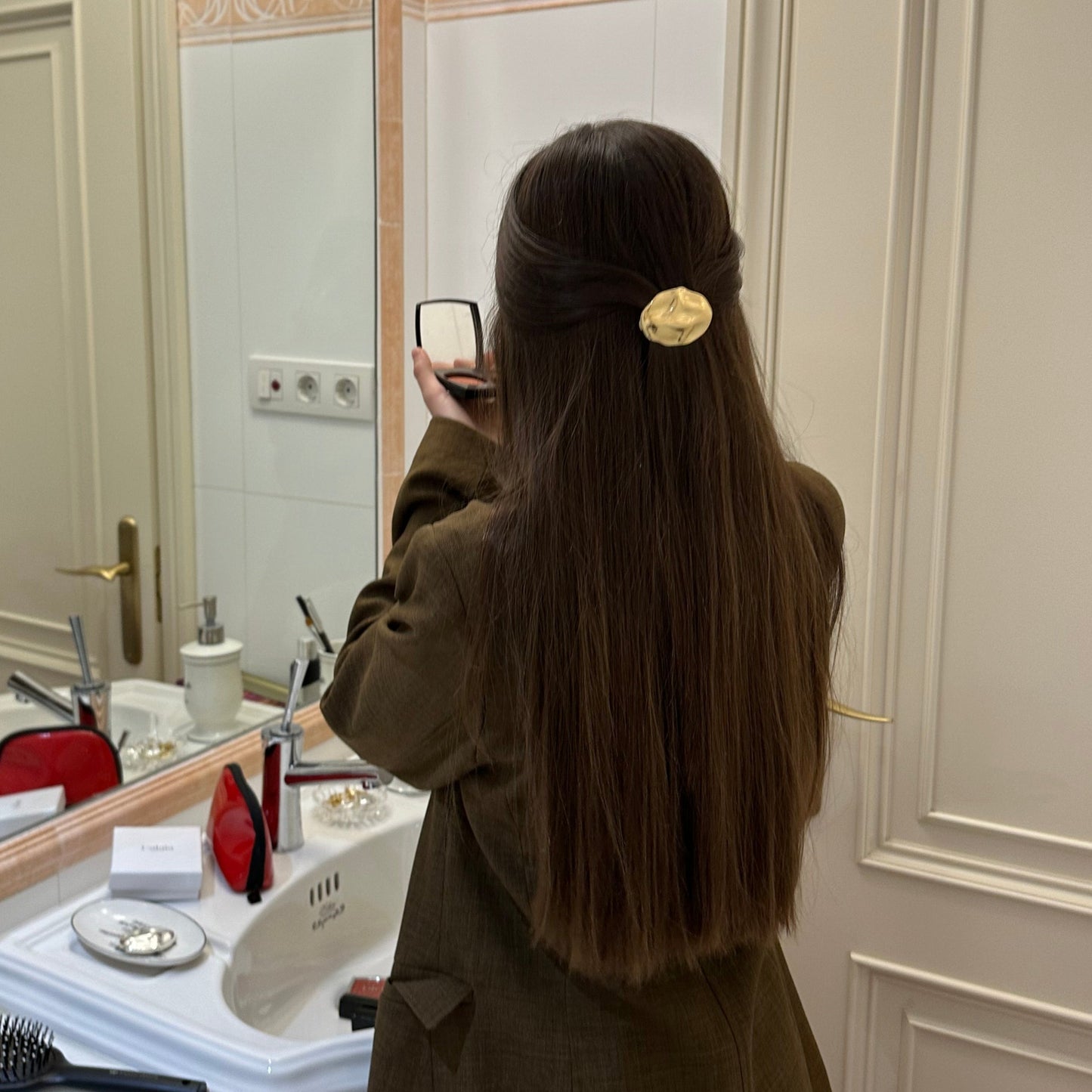 PINZA DE PELO DUNA ORO