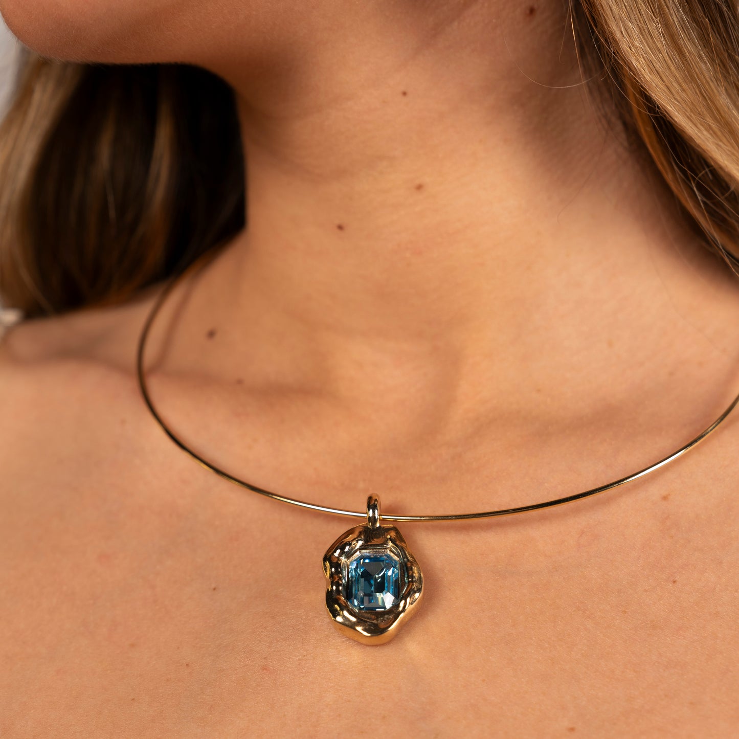 COLLAR CALA AQUAMARINA
