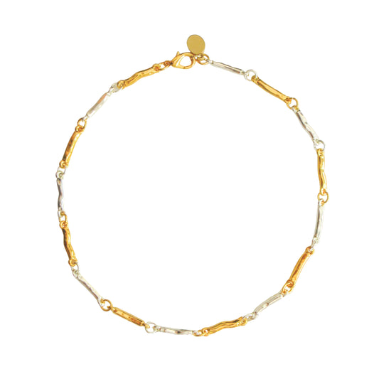 CADENA BONES ORO/PLATA