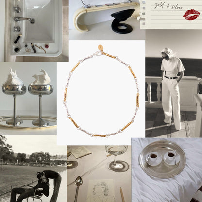 CADENA BONES ORO/PLATA